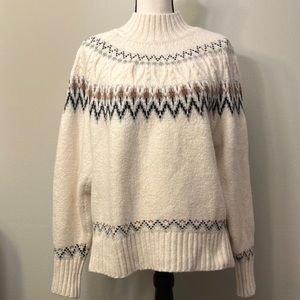 Fair-aisle sweater Artelier by Nicole Miller XL Y2k